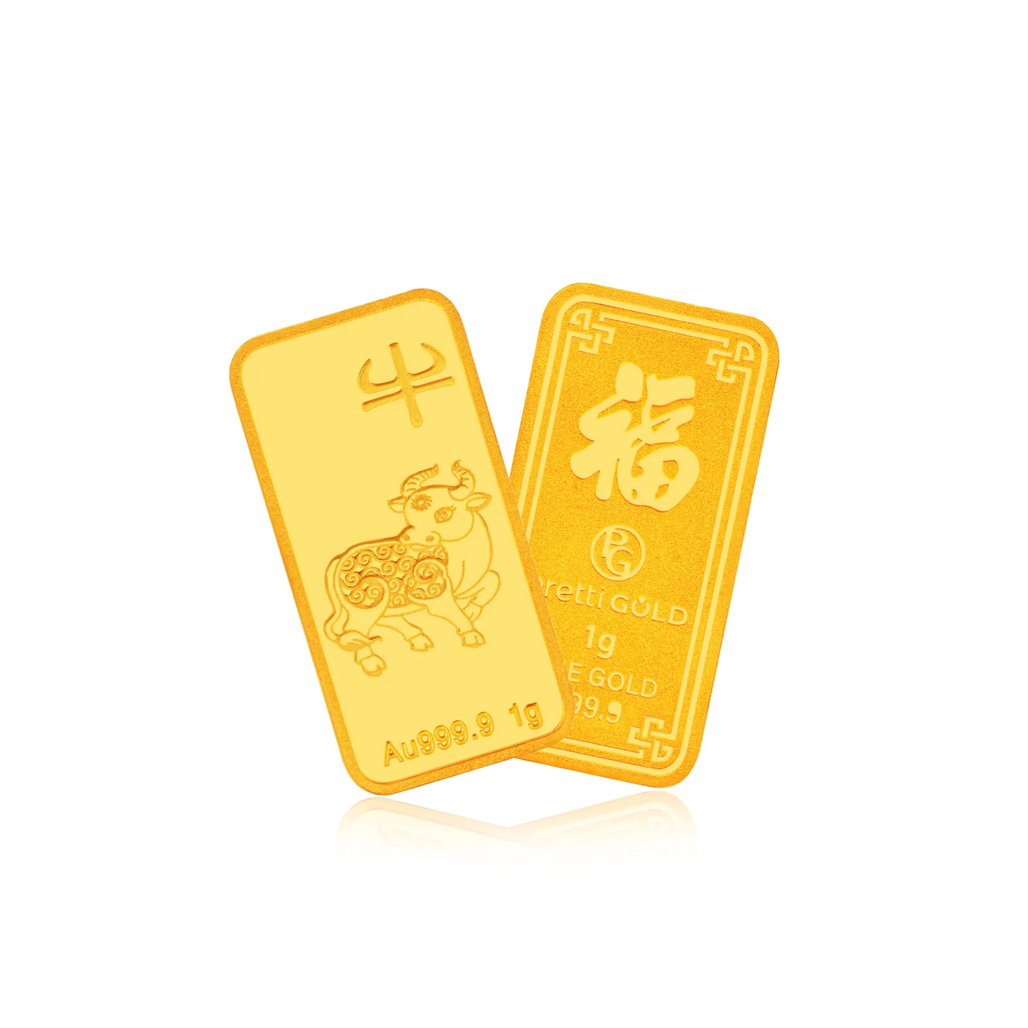 999.9 Zodiac Pretti Gold Bar