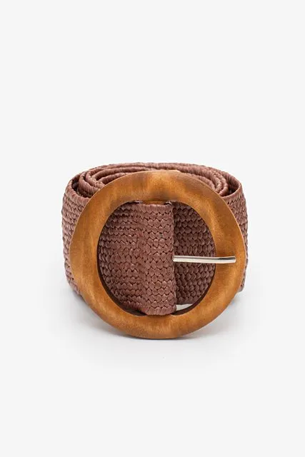 Antler Rattan Stretch Belt - Coco