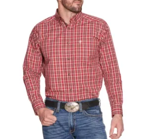 Ariat Men's Pro Series Rich Plaid Long Sleeve Western Shirt