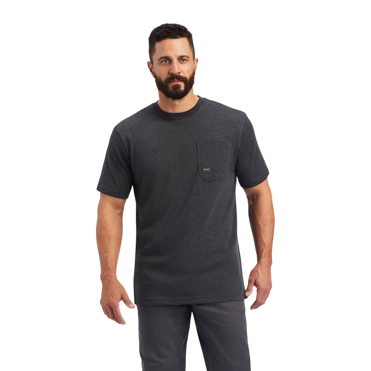 Ariat Men's Rebar "Strong Dog Tags" Black T-Shirt