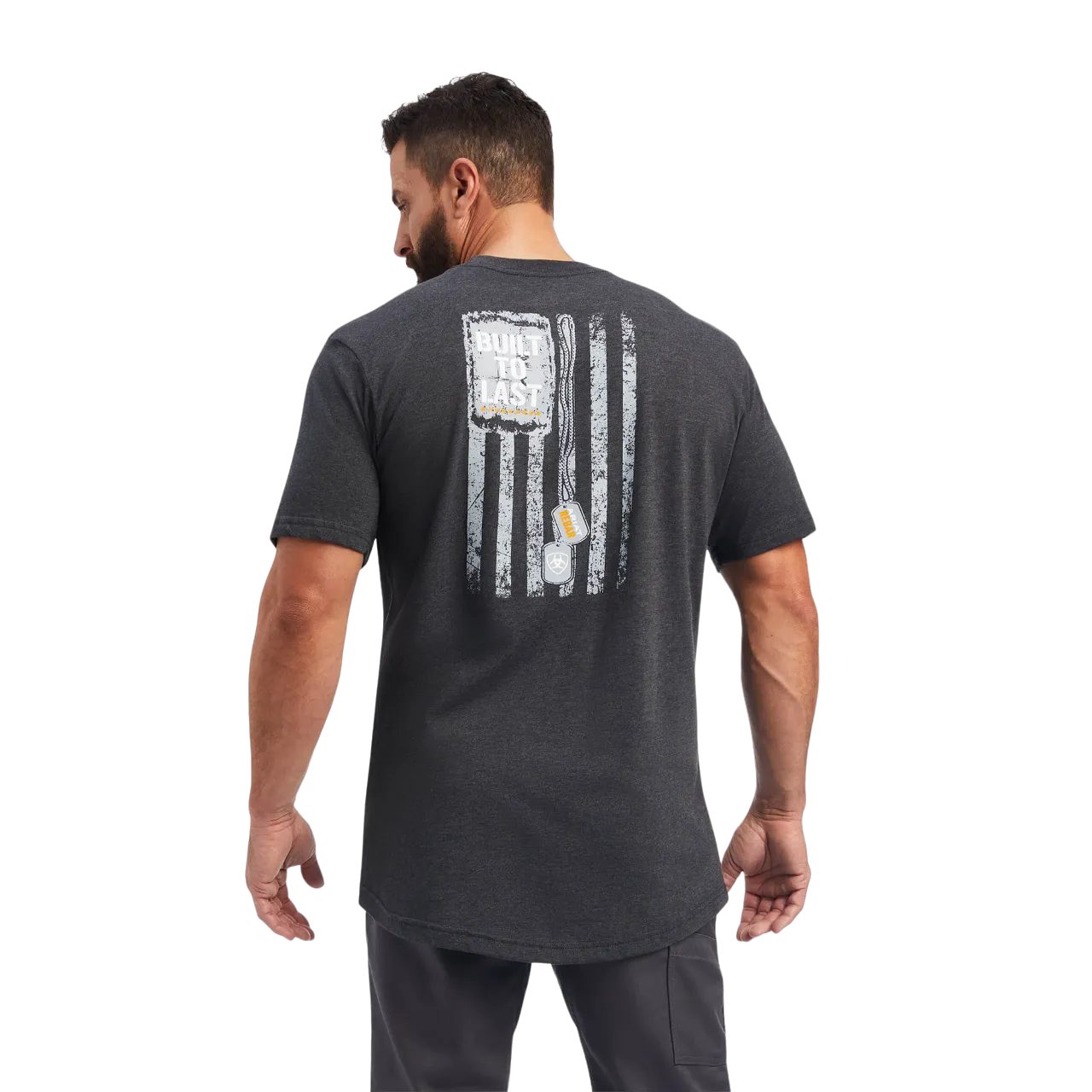 Ariat Men's Rebar "Strong Dog Tags" Black T-Shirt