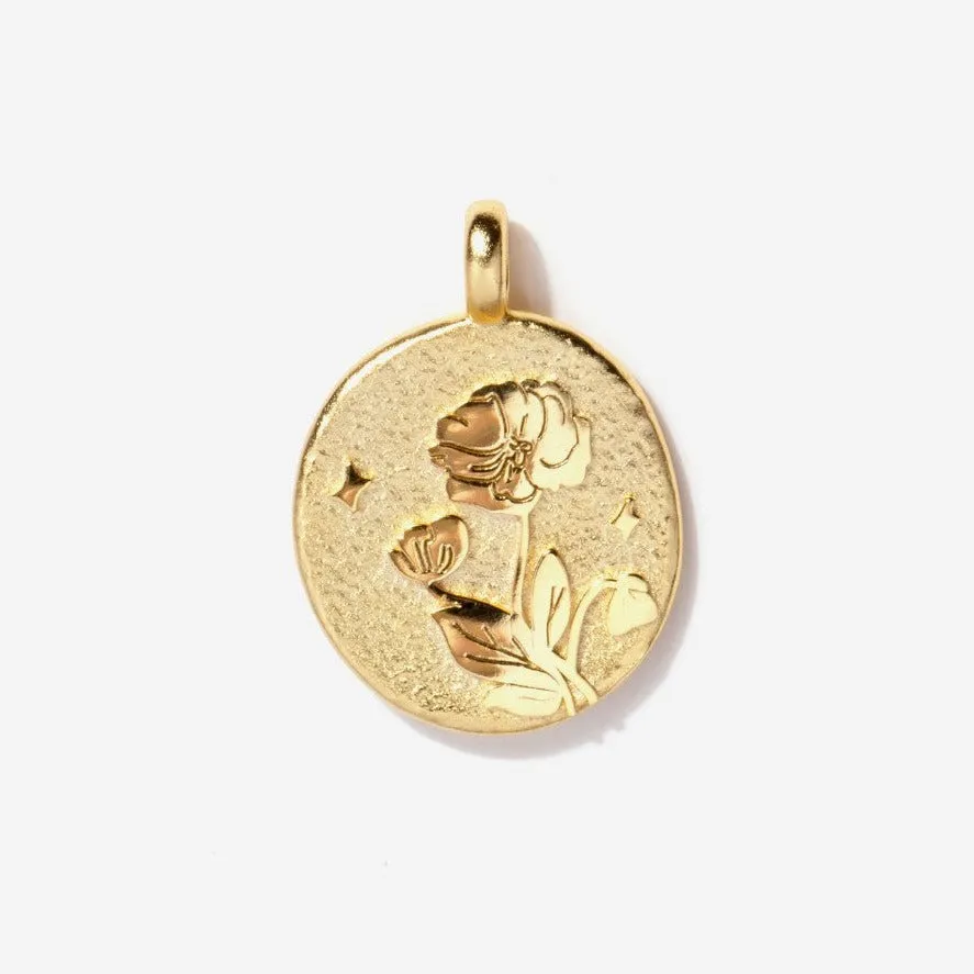 Birth Flower Charm