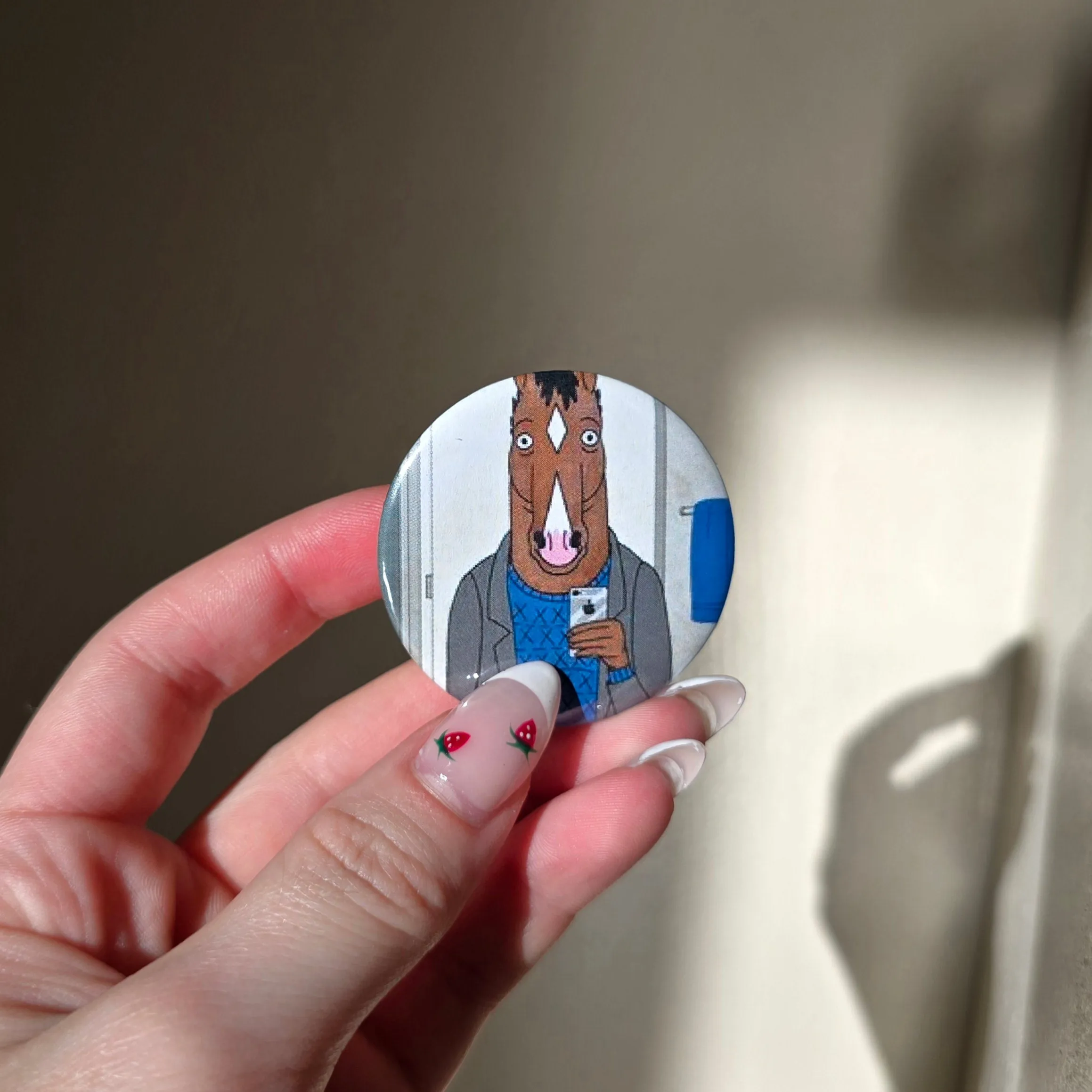 Bojack Horseman Button Pin