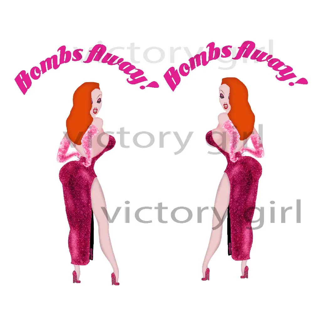 Bombs Away -  Jessica Rabbit Vinyl Decal Sticker