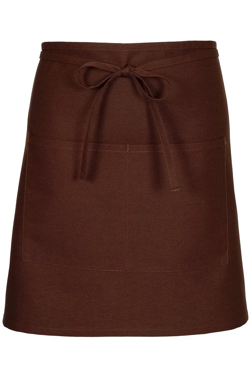 Brown Half Bistro Apron (2 Pockets)