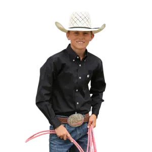 Cinch Boy's Black Classic Fit Shirt