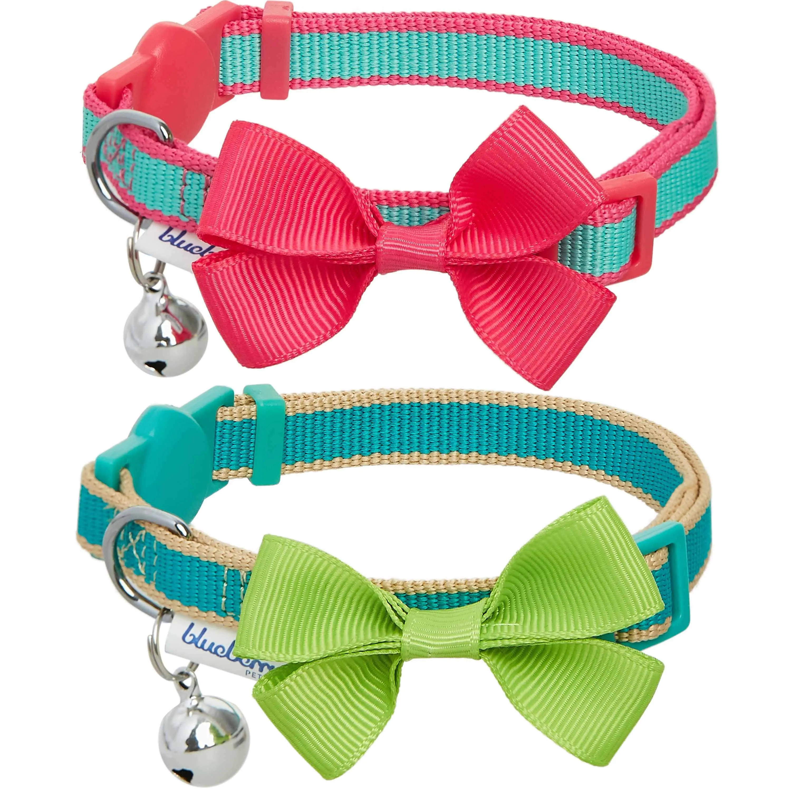 Classic Solid Cat Collar, 2 Pack