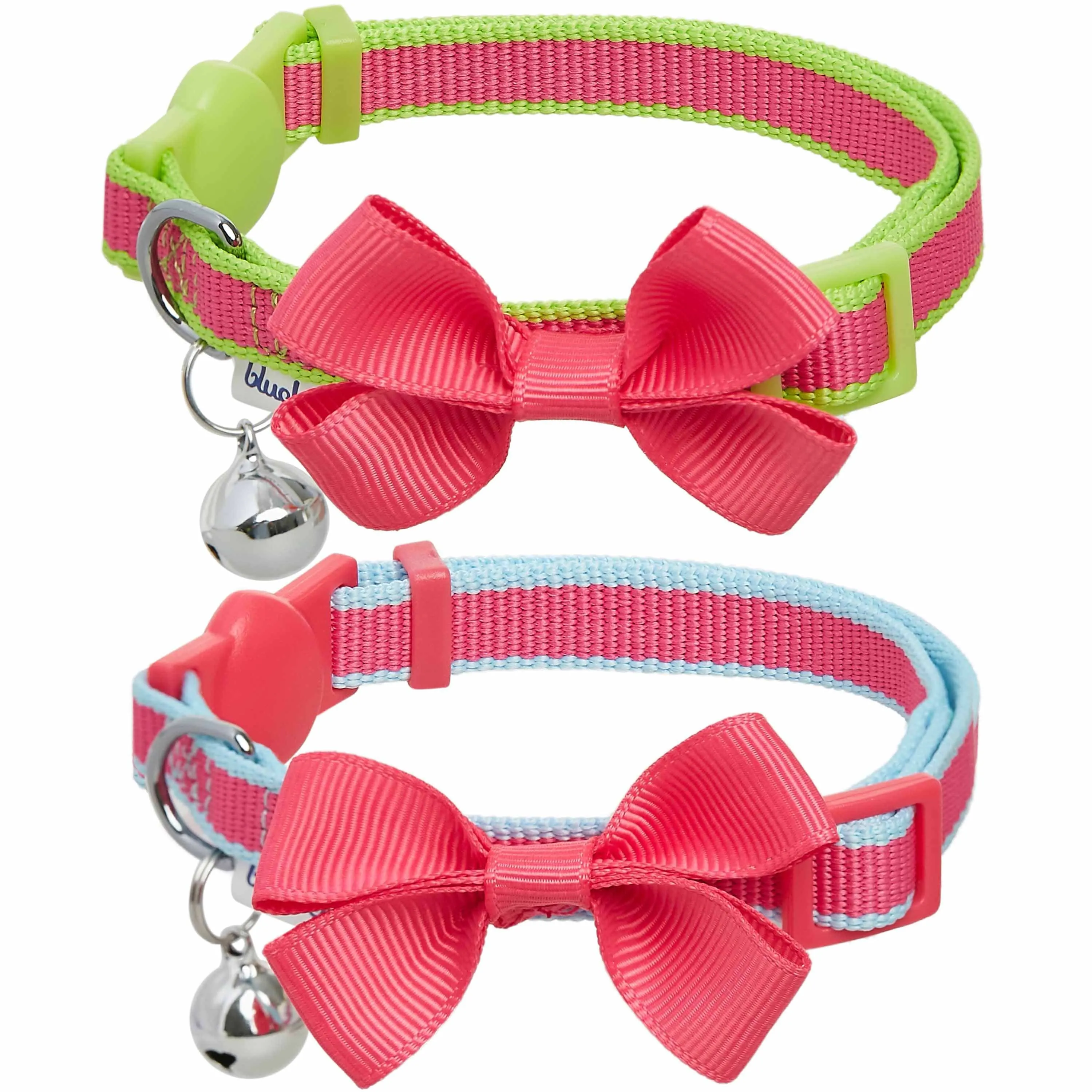 Classic Solid Cat Collar, 2 Pack