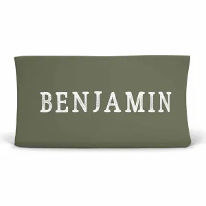 Color Story | Olive Personalized Changing Pad Cover