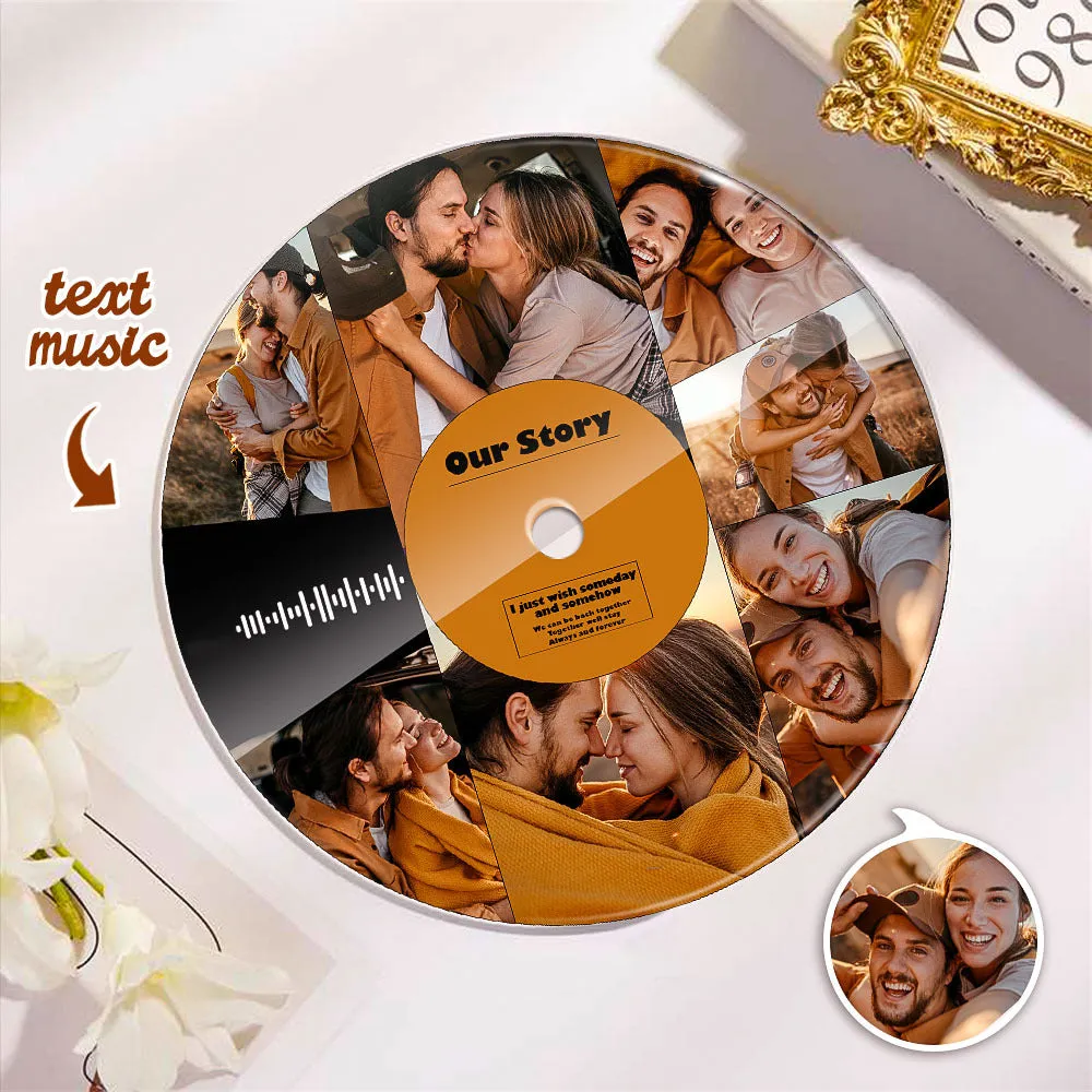 Custom Scannable Music Acrylic Photo Record Plaque