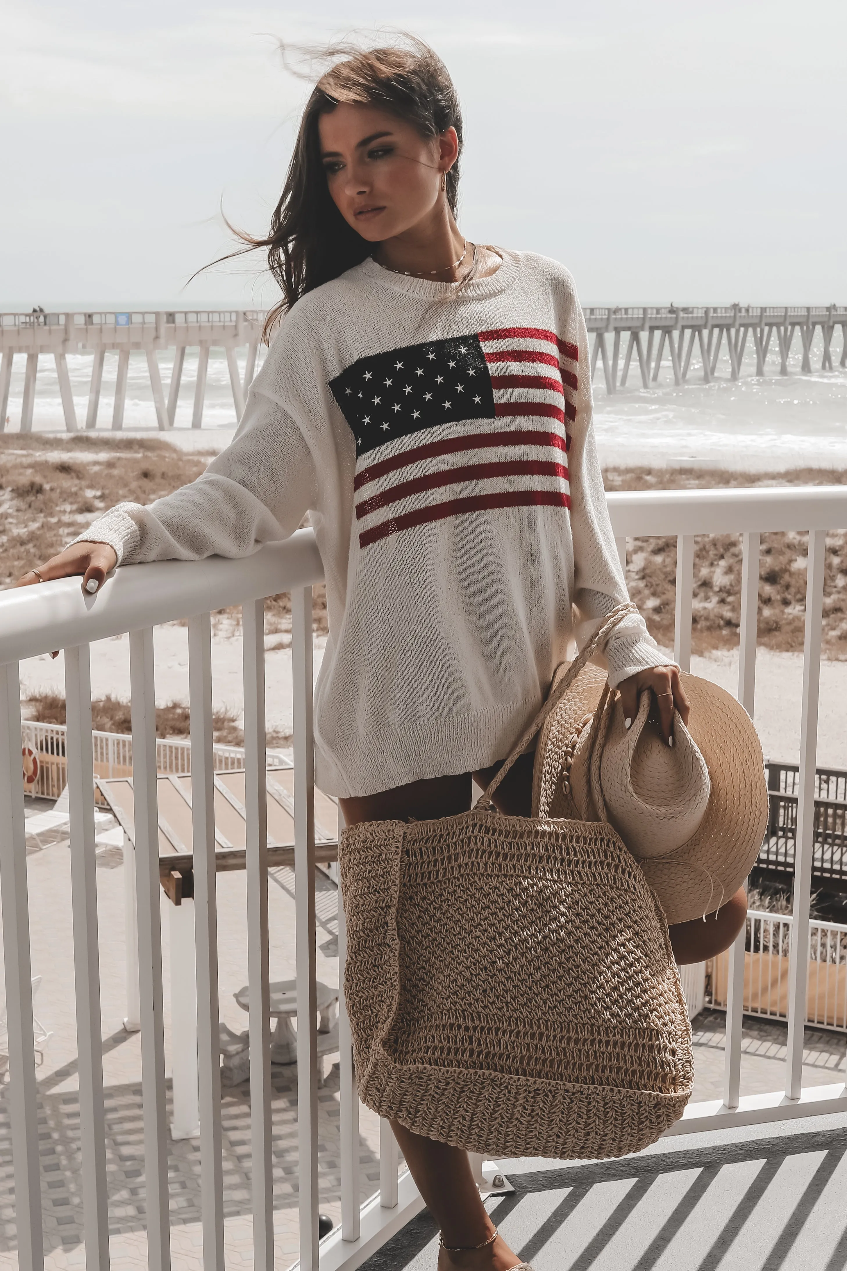 DEAL American Cutie Lightweight Flag Sweater