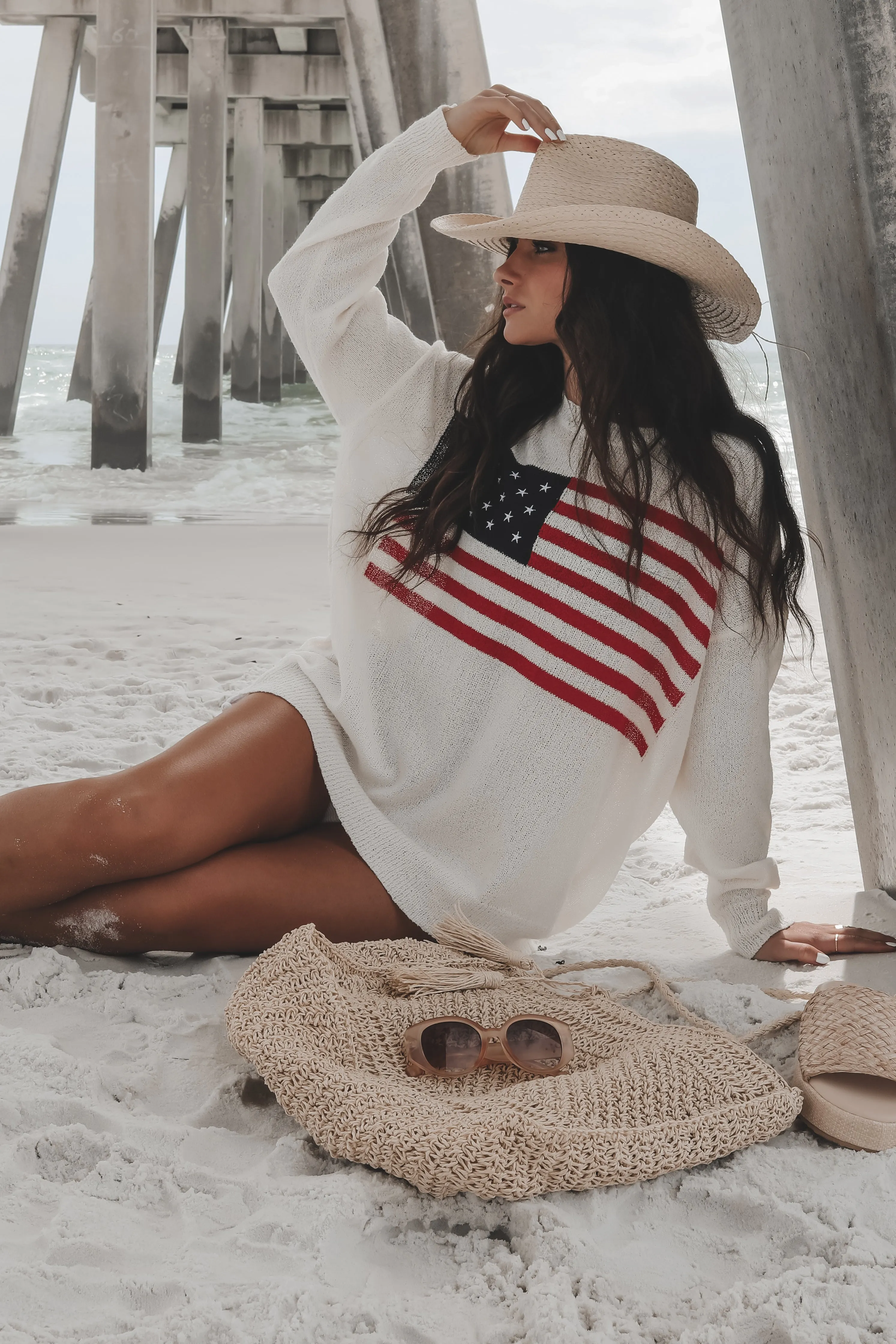 DEAL American Cutie Lightweight Flag Sweater