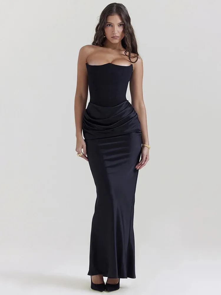 DressBetty - 2024 Sexy Off-shoulder Backless Club Party Maxi Dress