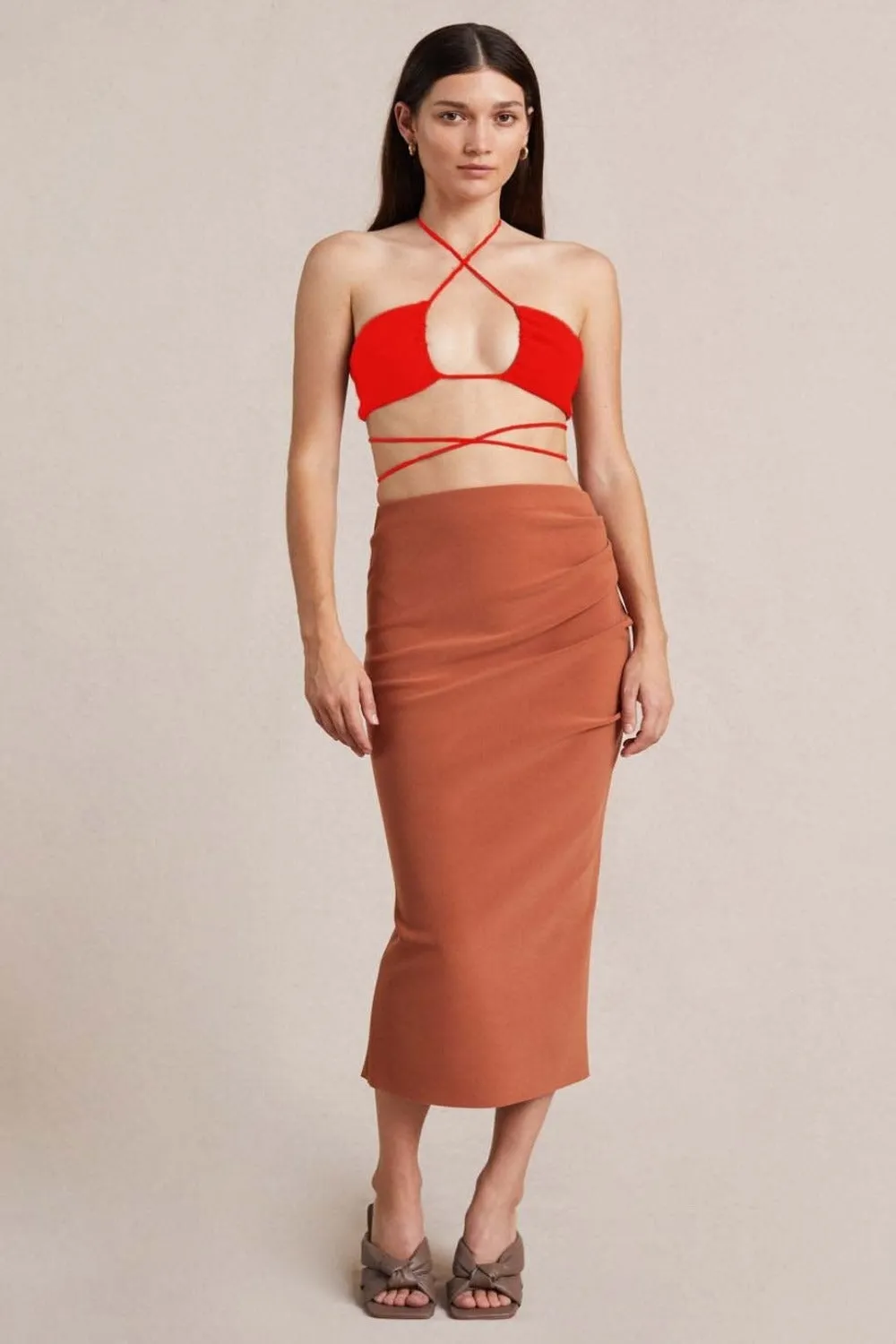 Hot Red In Hot Summers Crop Top