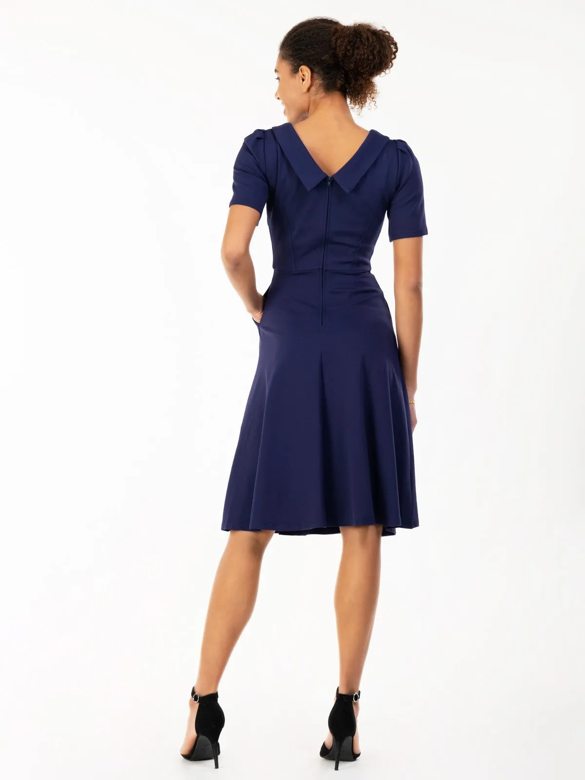 Jolie Moi Bay Peter Tea Dress,  Navy