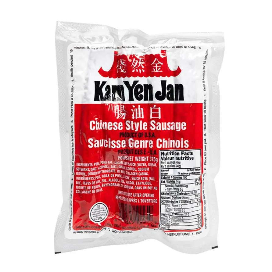 Kam Yen Jan Chinese Style Sausage 375g