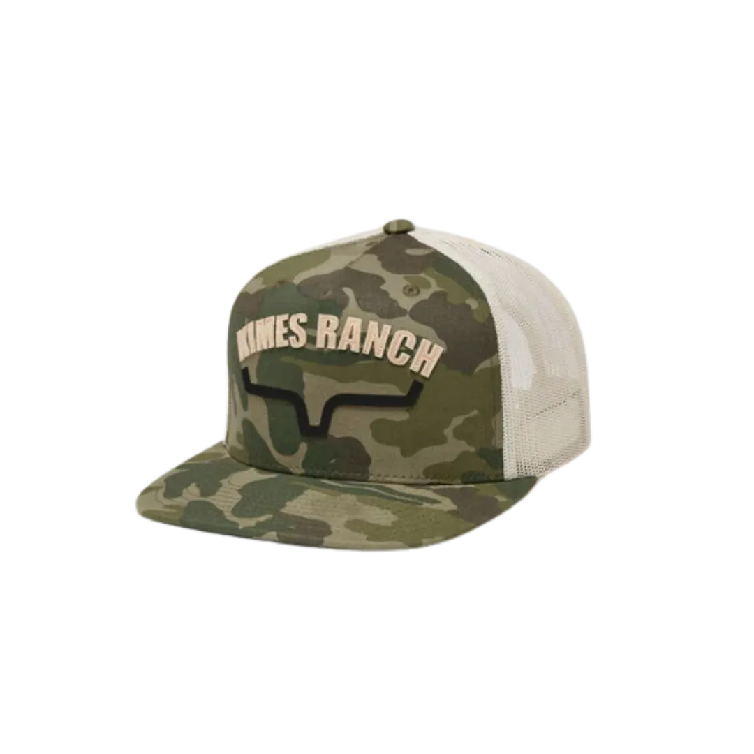 Kimes Ranch Men's Flatlands Trucker Camo Cap