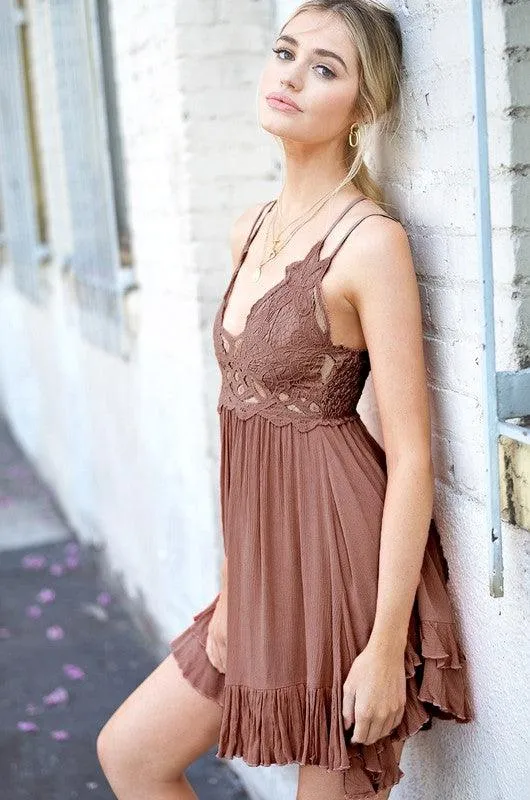 La Miel Monterey Boho Bralette Dress