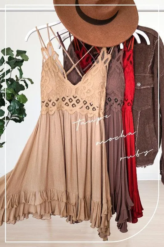 La Miel Monterey Boho Bralette Dress