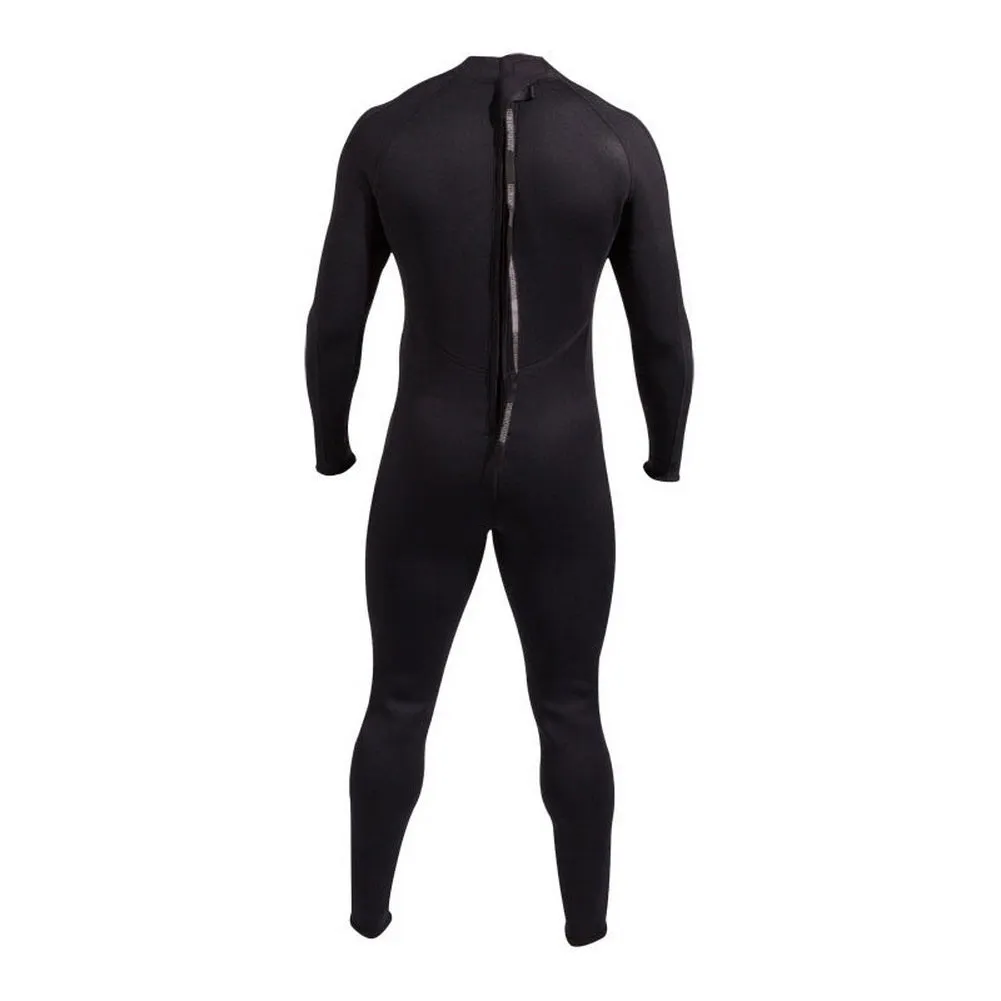 Open Box NeoSport 3/2mm Men’s Neoprene Backzip Jumpsuits-Black-Medium