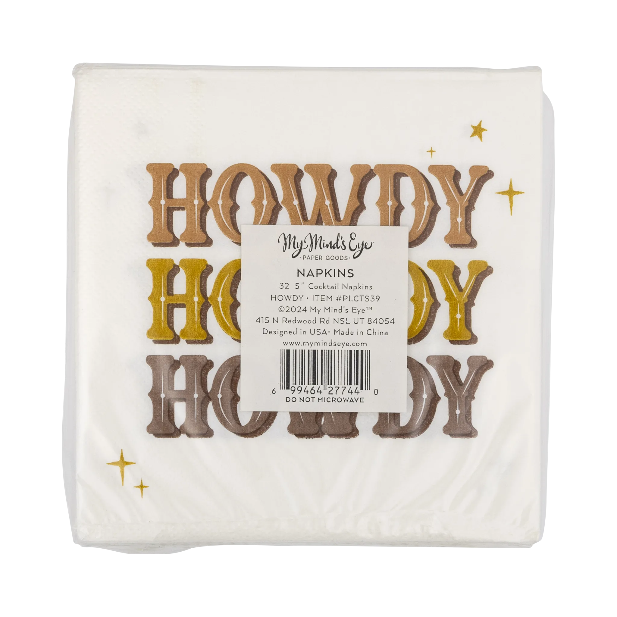 PLCTS39 - Cowboy Howdy Paper Napkin