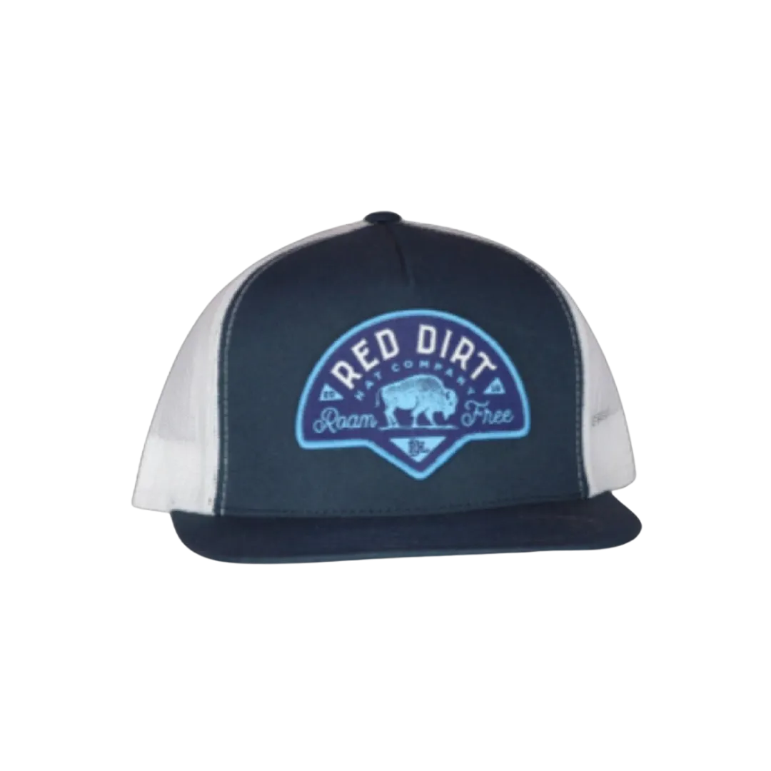 Red Dirt Hat Men's Classic Panel Navy White Cap