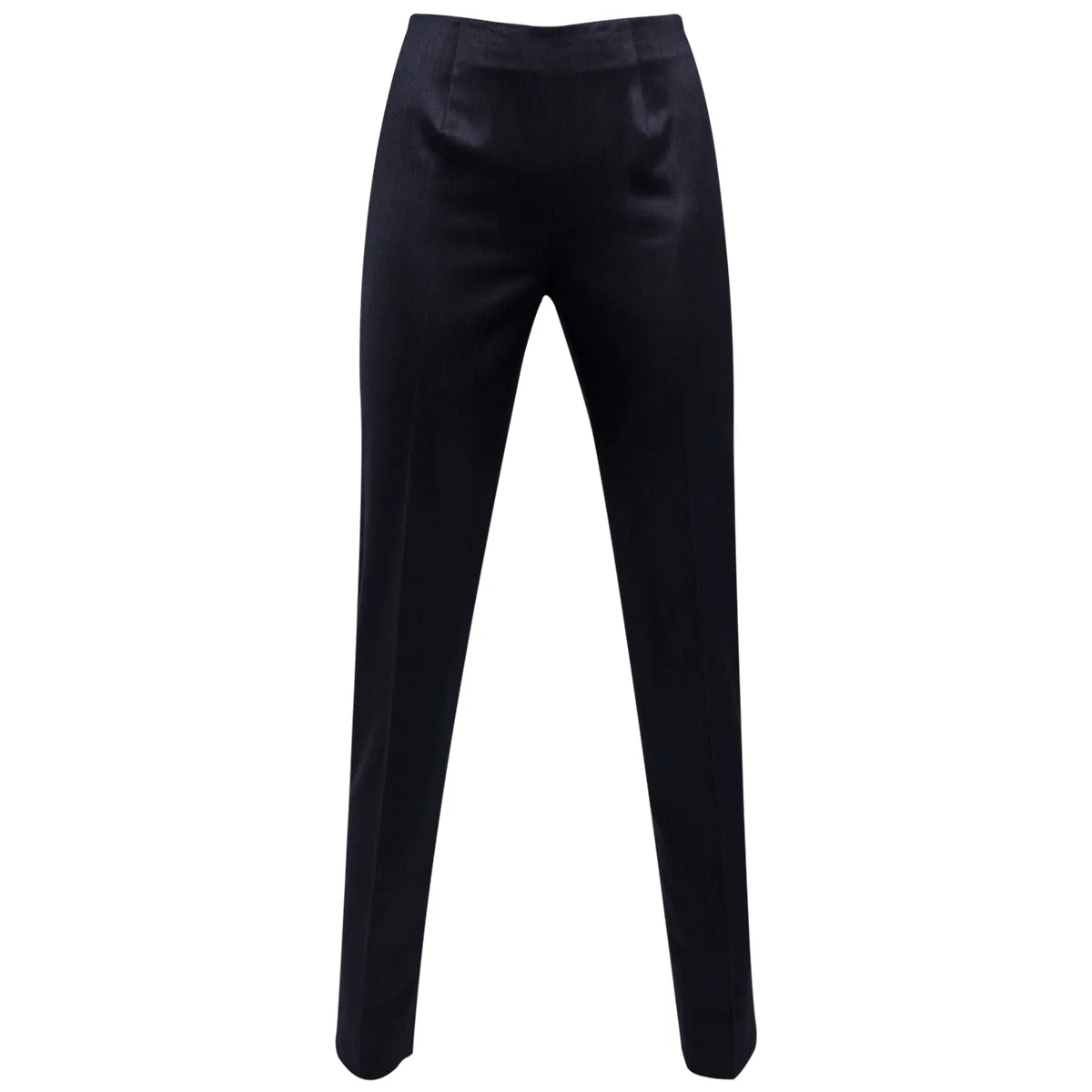 Silk / Wool Classic Side Zip Pant